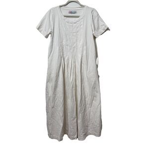 Free People FP Beach On Repeat White Maxi Tee T-Shirt Dress Medium